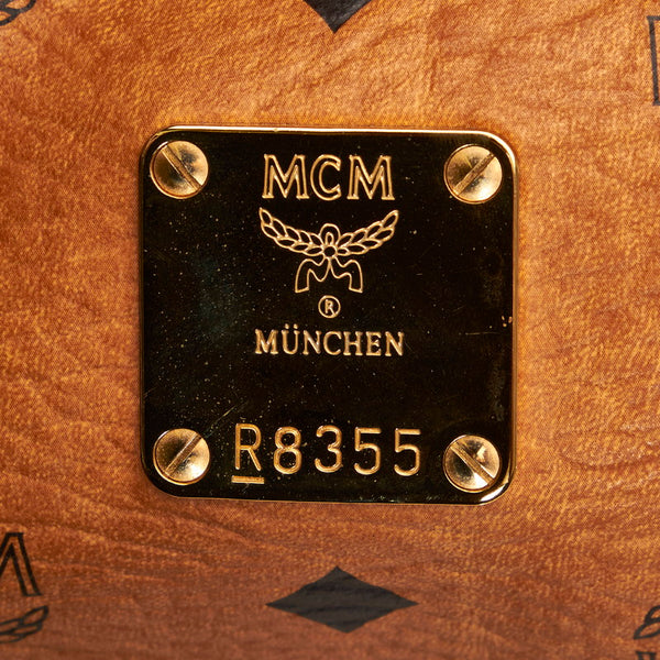 エム シー エム ヴィセトス ハンドバッグ ショルダーバッグ 2WAY ブラウン PVC レザー レディース MCM 【中古】