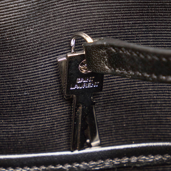 サンローラン ビジネスバッグ ブラック レザー メンズ SAINT LAURENT 【中古】