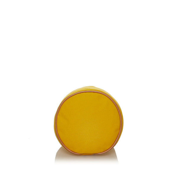 エルメス ポロションミミルPM ショルダーバッグ イエロー コットン レディース HERMES 【中古】