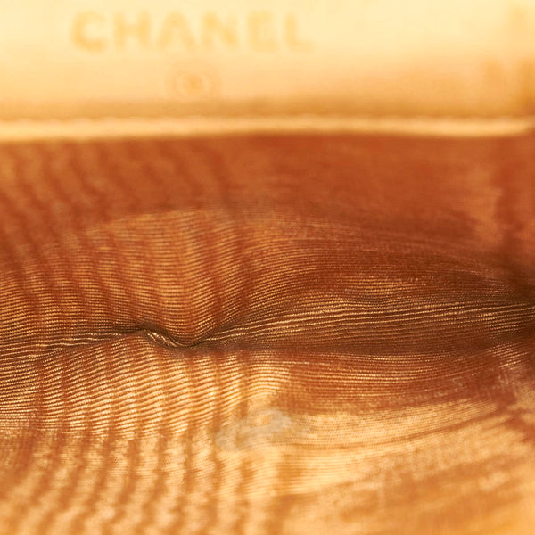 シャネル ココマーク 二つ折り財布 A13496 ベージュ キャビアスキン レディース CHANEL 【中古】