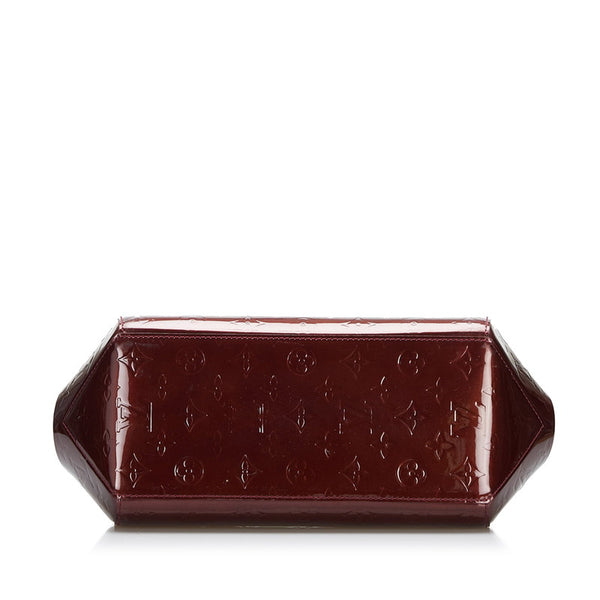 ルイ ヴィトン シャーウッドPM ハンドバッグ M91492 ルージュフォーヴィスト ブラウン レッド パテントレザー レディース LOUIS VUITTON 【中古】