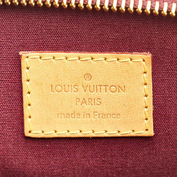 ルイ ヴィトン シャーウッドPM ハンドバッグ M91492 ルージュフォーヴィスト ブラウン レッド パテントレザー レディース LOUIS VUITTON 【中古】