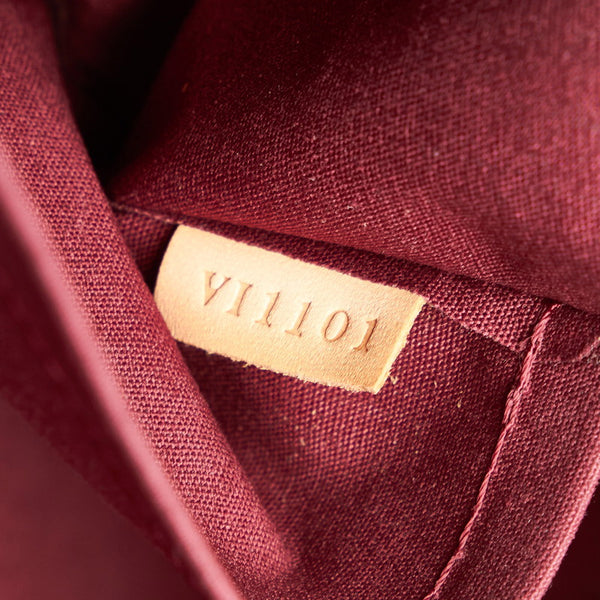 ルイ ヴィトン シャーウッドPM ハンドバッグ M91492 ルージュフォーヴィスト ブラウン レッド パテントレザー レディース LOUIS VUITTON 【中古】