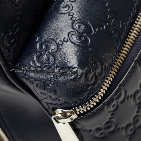 グッチ グッチシマ JAPAN EXCLUSIVE ボディバッグ ウエストバッグ ショルダーバック 450970 ネイビー レザー メンズ GUCCI 【中古】