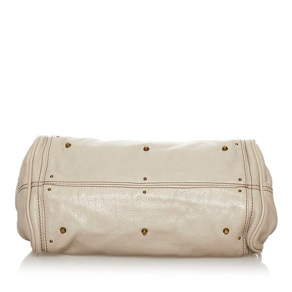クロエ パディントン ハンドバッグ アイボリー レザー レディース Chloe 【中古】