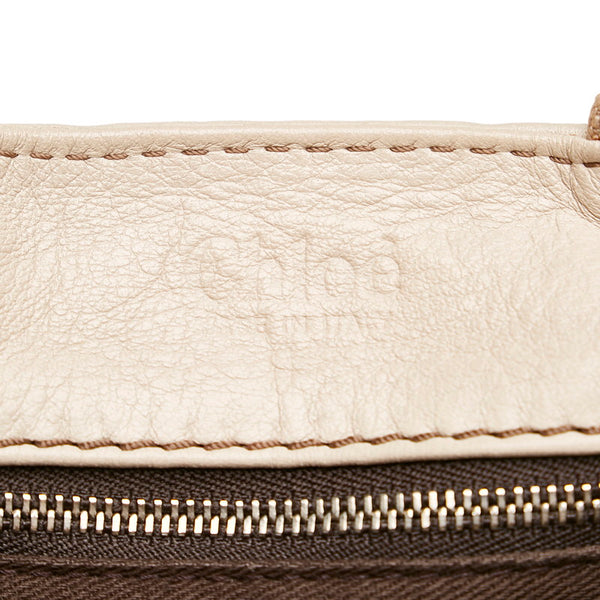 クロエ パディントン ハンドバッグ アイボリー レザー レディース Chloe 【中古】