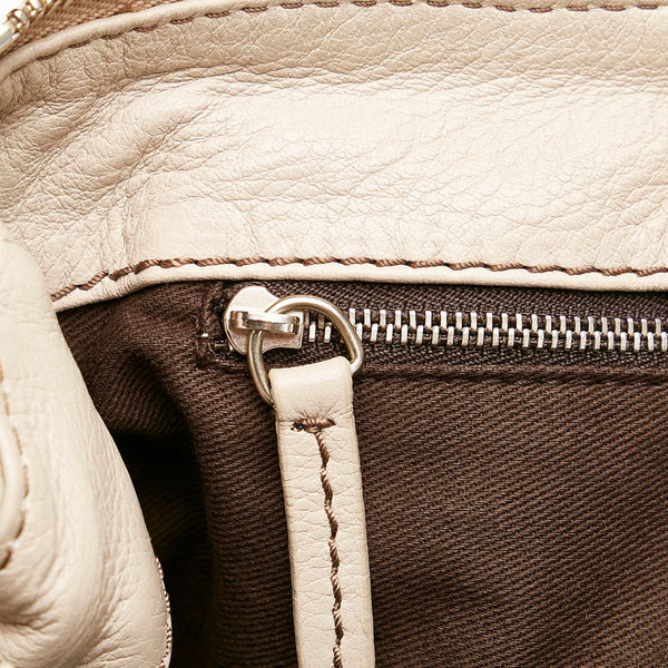 クロエ パディントン ハンドバッグ アイボリー レザー レディース Chloe 【中古】