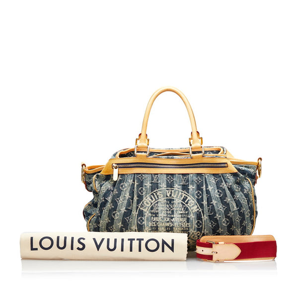 ルイ ヴィトン モノグラム デニム カバレイエGM ハンドバッグ ショルダーバッグ 2WAY M95336 レディース LOUIS VUITTON 【中古】