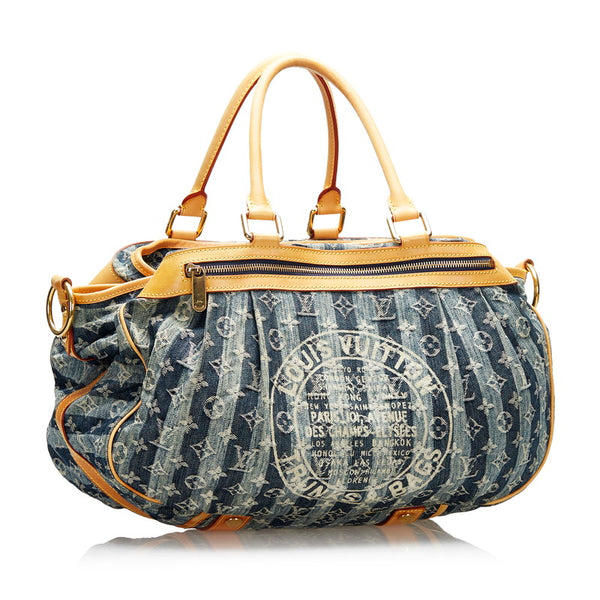 ルイ ヴィトン モノグラム デニム カバレイエGM ハンドバッグ ショルダーバッグ 2WAY M95336 レディース LOUIS VUITTON 【中古】
