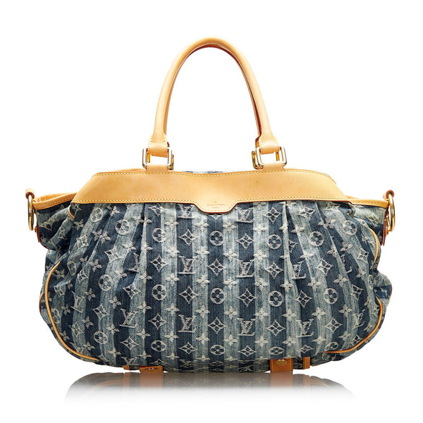 ルイ ヴィトン モノグラム デニム カバレイエGM ハンドバッグ ショルダーバッグ 2WAY M95336 レディース LOUIS VUITTON 【中古】