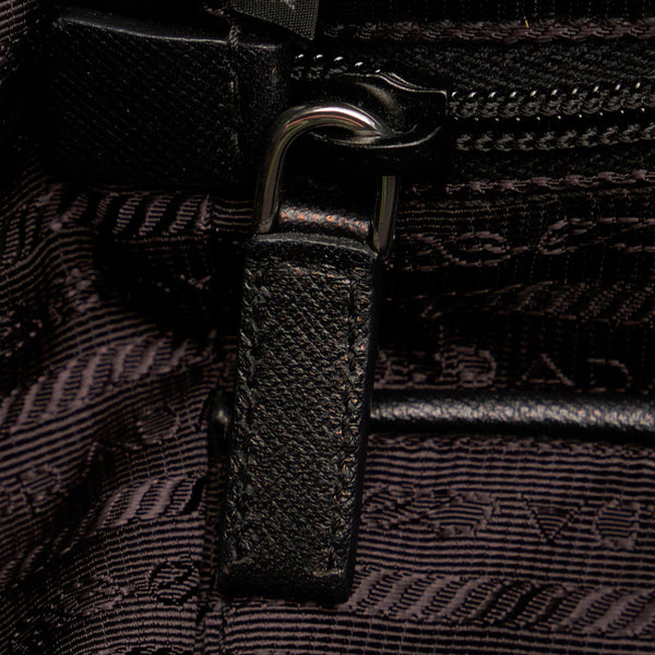 プラダ カモフラージュ グリーン ナイロン レザー リュック バックパック メンズ PRADA 【中古】