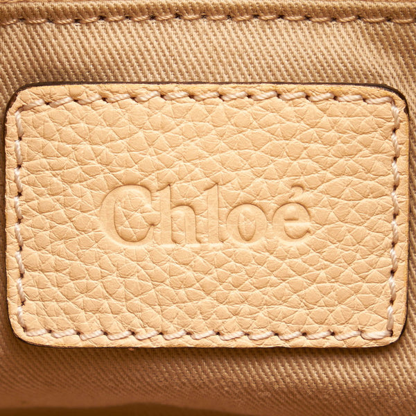 クロエ パラティ M ハンドバッグ ショルダーバッグ 2WAY ベージュ レザー レディース Chloe 【中古】