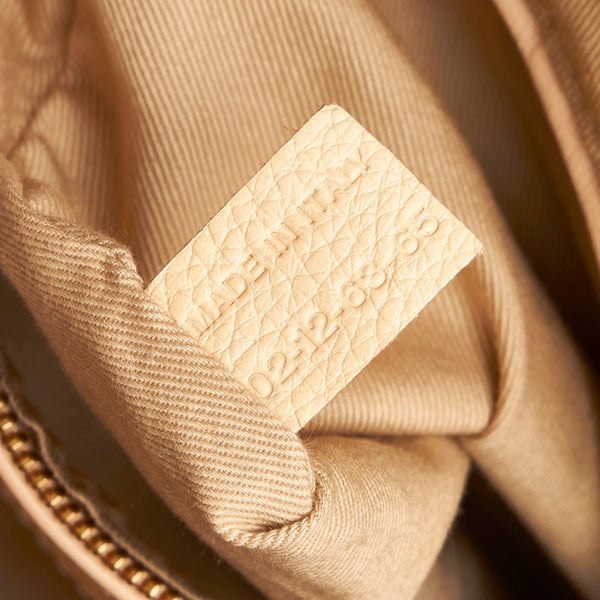 クロエ パラティ M ハンドバッグ ショルダーバッグ 2WAY ベージュ レザー レディース Chloe 【中古】