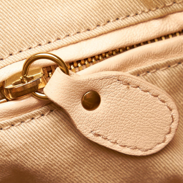 クロエ パラティ M ハンドバッグ ショルダーバッグ 2WAY ベージュ レザー レディース Chloe 【中古】