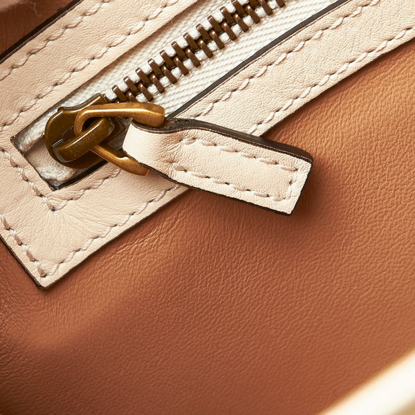 グッチ クイーンマーガレット ハンドバッグ ショルダーバッグ 2WAY 476541 ホワイト パイソン レディース GUCCI 【中古】