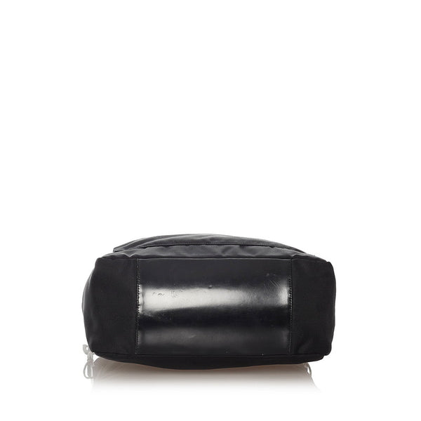 グッチ バンブー ショルダーバッグ 000 2058 ブラック キャンバス レザー レディース GUCCI 【中古】