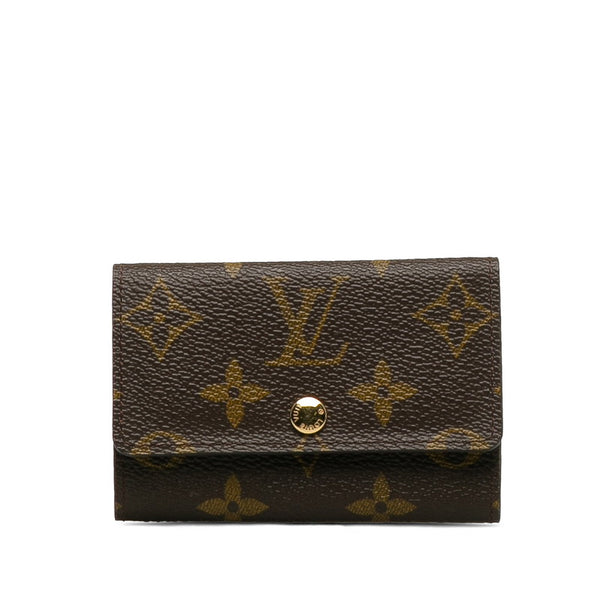 ルイ ヴィトン モノグラム ミュルティクレ6 キーケース M62630 ブラウン PVC レザー レディース LOUIS VUITTON 【中古】
