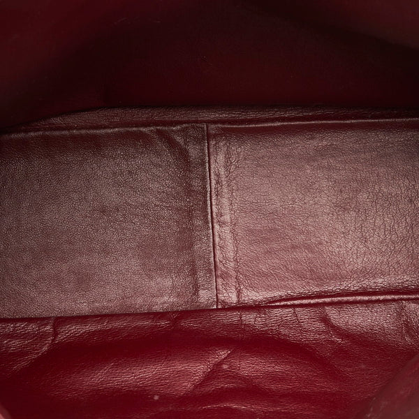 シャネル デカマトラッセ シングルフラップ ゴールド金具 チェーンショルダーバッグ ブラック ラムスキン レディース CHANEL 【中古】