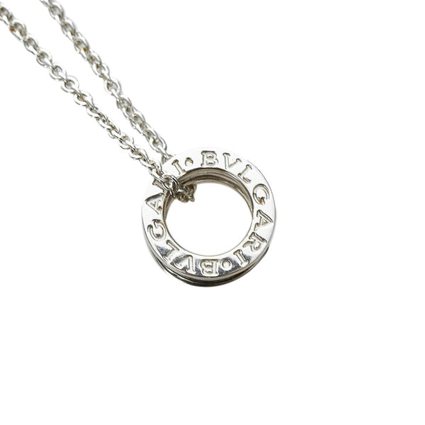 ブルガリ K18WG ホワイトゴールド ビーゼロワン ネックレス レディース BVLGARI 【中古】