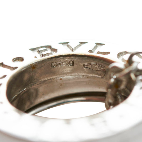 ブルガリ K18WG ホワイトゴールド ビーゼロワン ネックレス レディース BVLGARI 【中古】