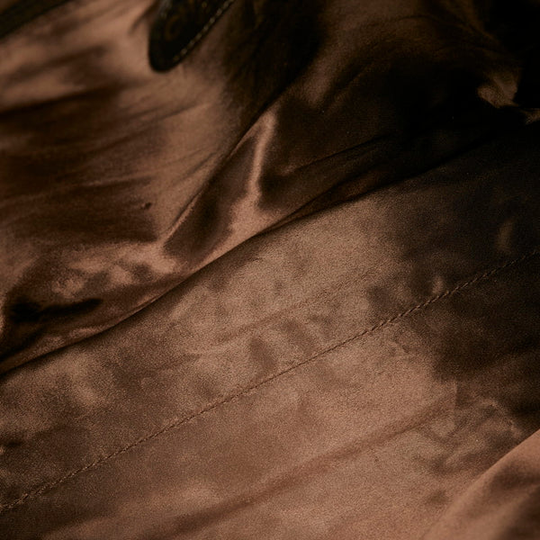 シャネル ココマーク ブラウン スウェード チェーン ショルダーバッグ レディース CHANEL 【中古】