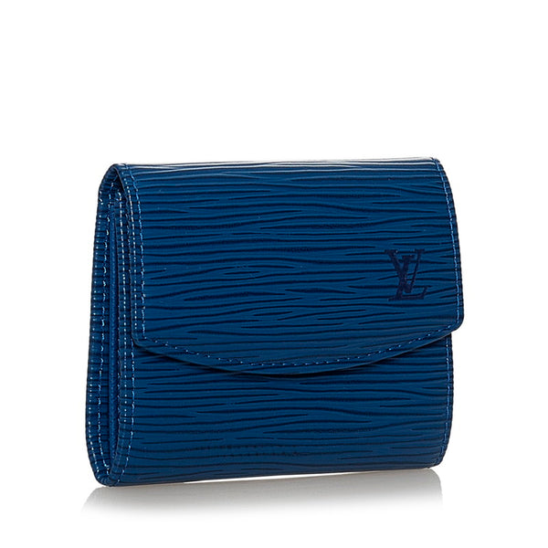 ルイ ヴィトン エピ ポルトモネ サーンプル コインケース 小銭入れ M63415 トレドブルー レザー メンズ LOUIS VUITTON 【中古】