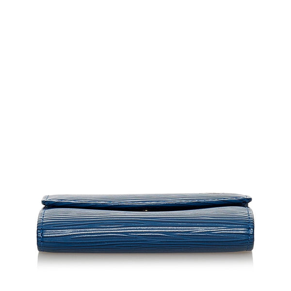 ルイ ヴィトン エピ ポルトモネ サーンプル コインケース 小銭入れ M63415 トレドブルー レザー メンズ LOUIS VUITTON 【中古】