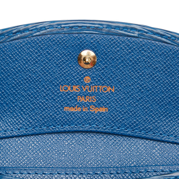 ルイ ヴィトン エピ ポルトモネ サーンプル コインケース 小銭入れ M63415 トレドブルー レザー メンズ LOUIS VUITTON 【中古】