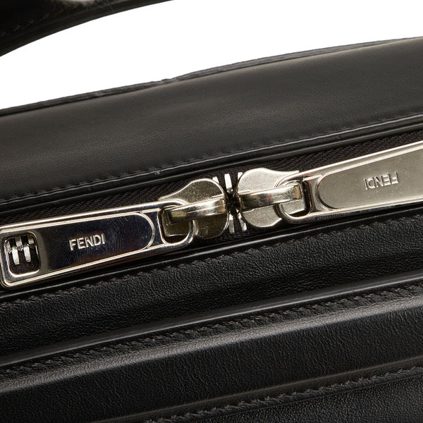 フェンディ ズッカ クロスボディバッグ ハンドバッグ ショルダーバッグ 2WAY 7VA458 ブラック ブラウン PVC レザー メンズ FENDI 【中古】