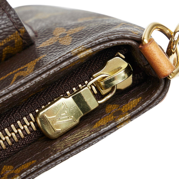 ルイ ヴィトン モノグラム パルティシオン アクセサリーポーチ ミニバッグ M51901 ブラウン PVC レザー レディース LOUIS VUITTON 【中古】