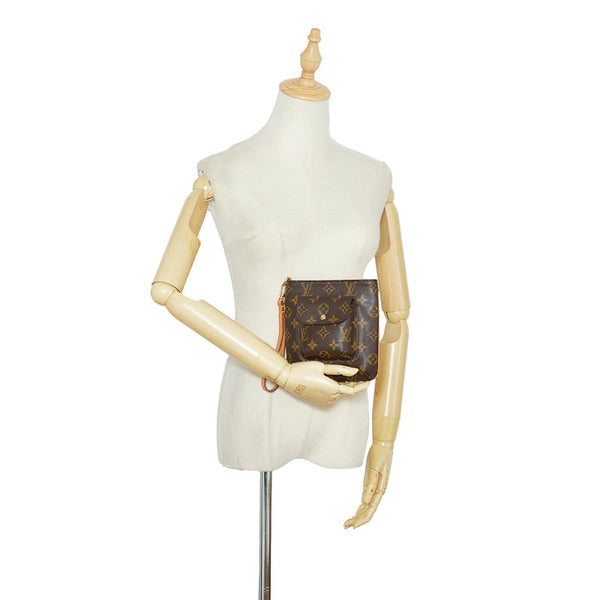 ルイ ヴィトン モノグラム パルティシオン アクセサリーポーチ ミニバッグ M51901 ブラウン PVC レザー レディース LOUIS VUITTON 【中古】