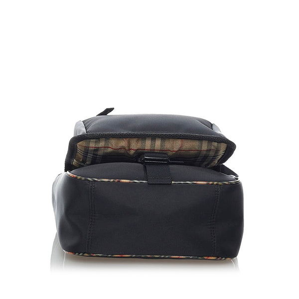 バーバリー ブラック ナイロン 斜めがけ ショルダー メンズ BURBERRY 【中古】