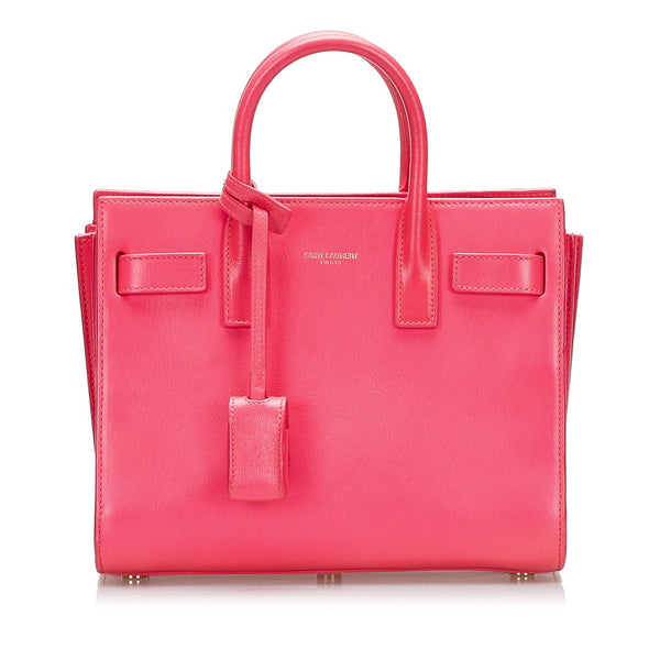 サンローラン サックドジュール ハンドバッグ ショルダーバッグ2WAY ピンク レザー レディース SAINT LAURENT 【中古】