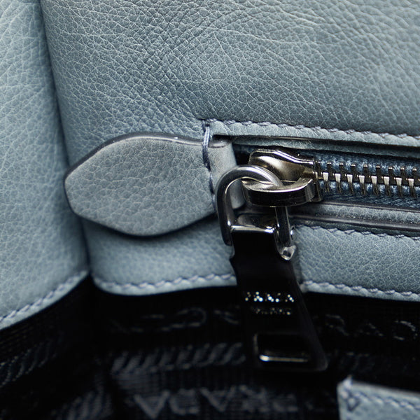 プラダ ハンドバッグ ショルダーバッグ 2WAY B2625M MARINE ライトブルー レザー レディース PRADA 【中古】