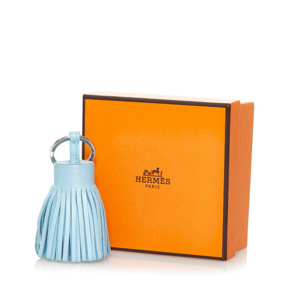エルメス カルメン タッセル チャーム キーホルダー セレステ アニョーミロ アニョーミロ レディース HERMES 【中古】