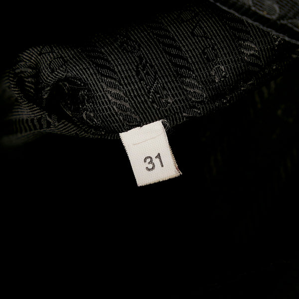 プラダ テスート 斜め掛け ショルダーバッグ VA0220 NERO ブラック ナイロン レザー キャンバス レディース PRADA 【中古】