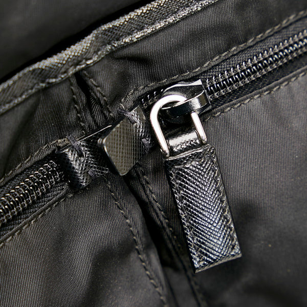プラダ テスート 斜め掛け ショルダーバッグ VA0220 NERO ブラック ナイロン レザー キャンバス レディース PRADA 【中古】