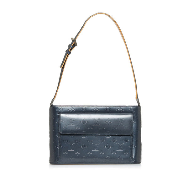ルイ ヴィトン モノグラム アンプラント アルストン ハンドバッグ ショルダーバッグ M55125 ブルー レザー レディース LOUIS VUITTON 【中古】