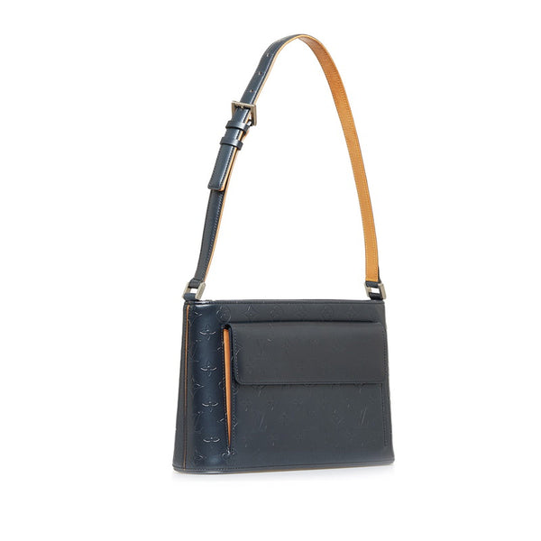 ルイ ヴィトン モノグラム アンプラント アルストン ハンドバッグ ショルダーバッグ M55125 ブルー レザー レディース LOUIS VUITTON 【中古】