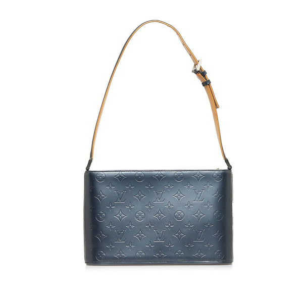 ルイ ヴィトン モノグラム アンプラント アルストン ハンドバッグ ショルダーバッグ M55125 ブルー レザー レディース LOUIS VUITTON 【中古】