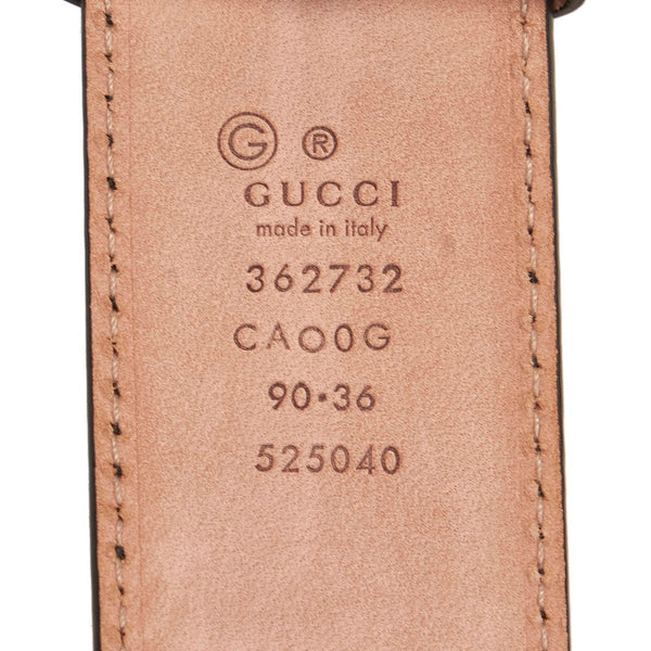 グッチ Gバックル ベルト 362732 ブラック ゴールド レザー メンズ GUCCI 【中古】