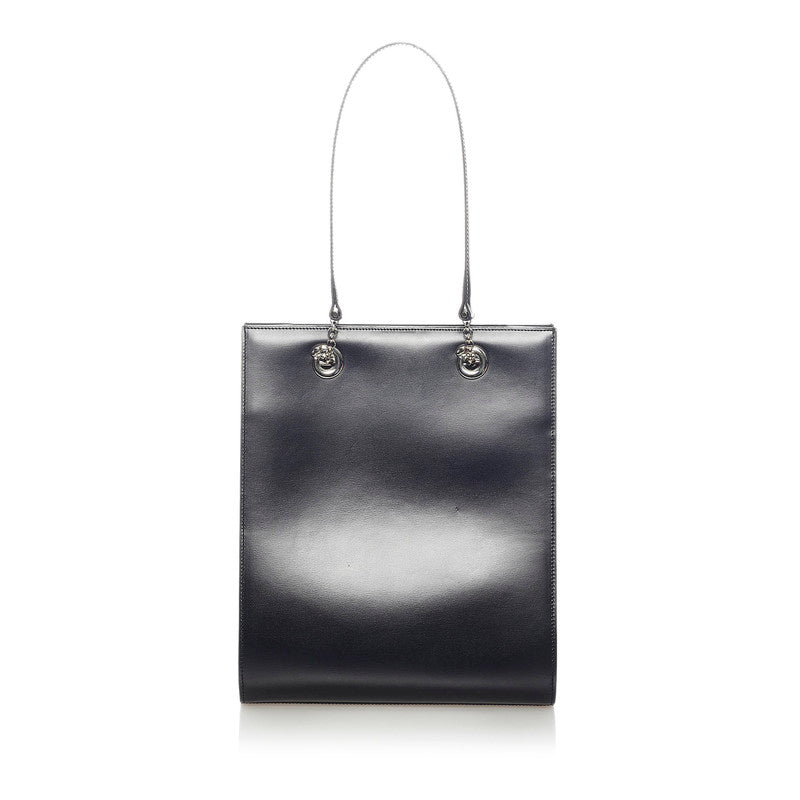 カルティエ トートバッグ ブラック レザー レディース CARTIER 【中古】