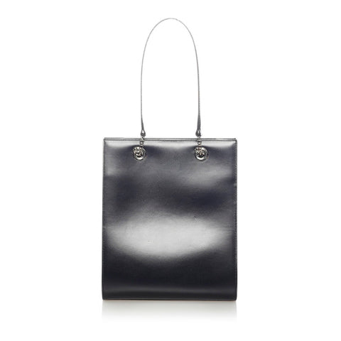 カルティエ トートバッグ ブラック レザー レディース CARTIER 【中古】