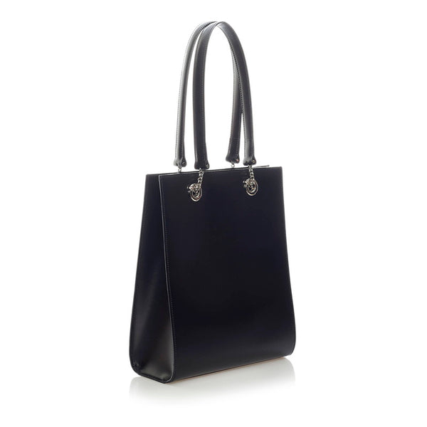 カルティエ トートバッグ ブラック レザー レディース CARTIER 【中古】