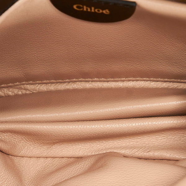クロエ ハンドバッグ ブラック ベージュ レザー レディース Chloe 【中古】