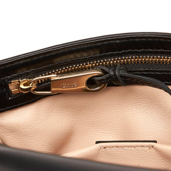 クロエ ハンドバッグ ブラック ベージュ レザー レディース Chloe 【中古】