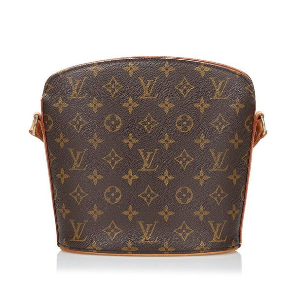 ルイ ヴィトン モノグラム ドルーオ 斜め掛け ショルダーバッグ  M51290 ブラウン PVC レザー レディース LOUIS VUITTON 【中古】