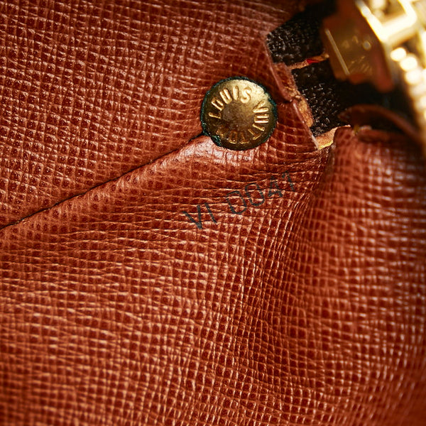 ルイ ヴィトン モノグラム ドルーオ 斜め掛け ショルダーバッグ  M51290 ブラウン PVC レザー レディース LOUIS VUITTON 【中古】
