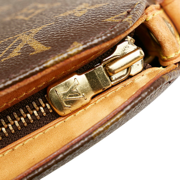 ルイ ヴィトン モノグラム ドルーオ 斜め掛け ショルダーバッグ  M51290 ブラウン PVC レザー レディース LOUIS VUITTON 【中古】