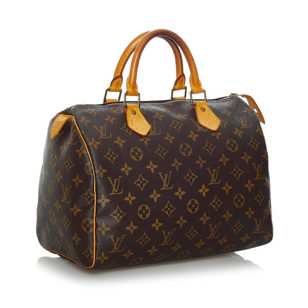 ルイ ヴィトン モノグラム スピーディ30 ミニボストンバッグ M41526 ブラウン PVC レザー レディース LOUIS VUITTON 【中古】